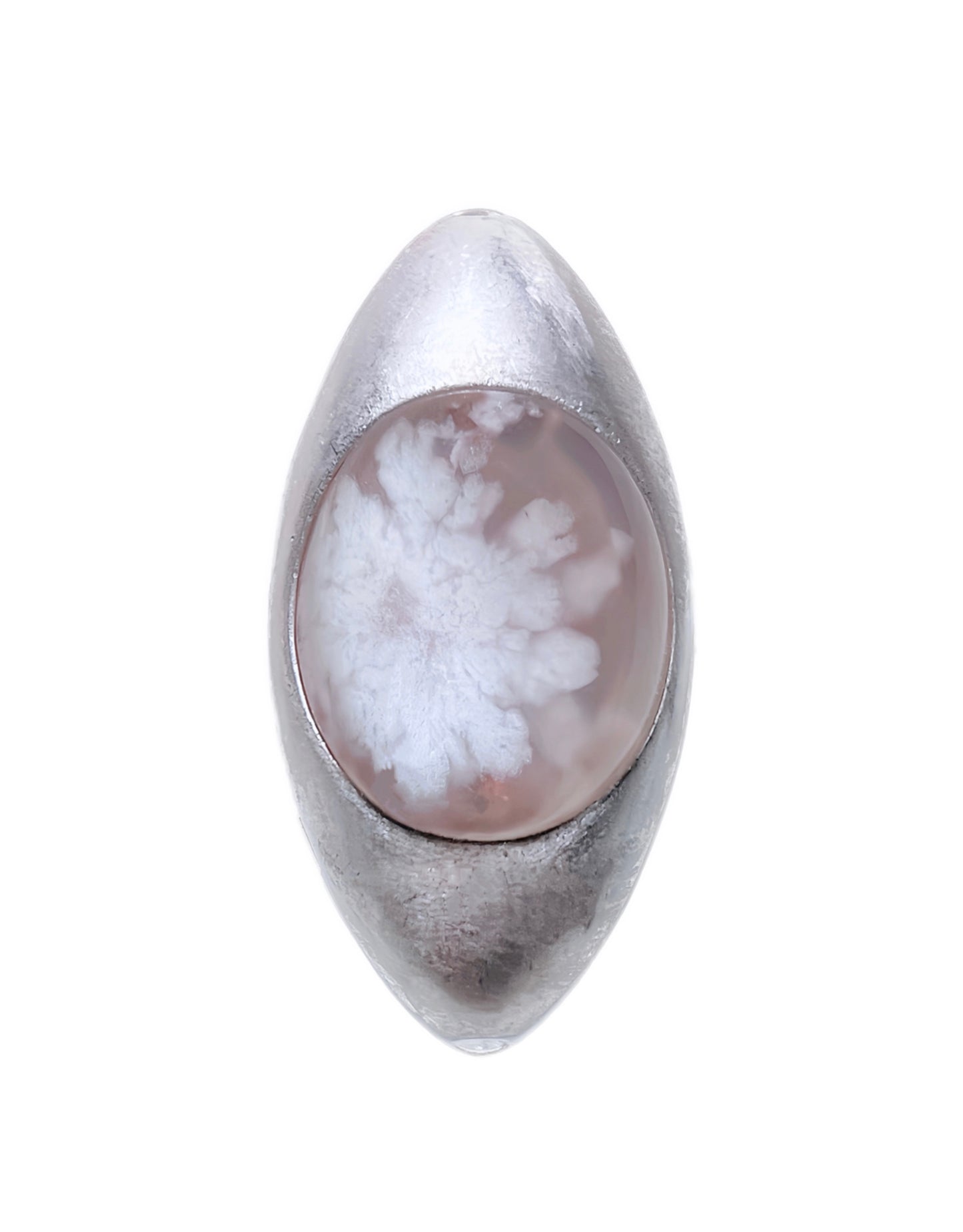 IRIS PENDANT - FLOWER AGATE PINK