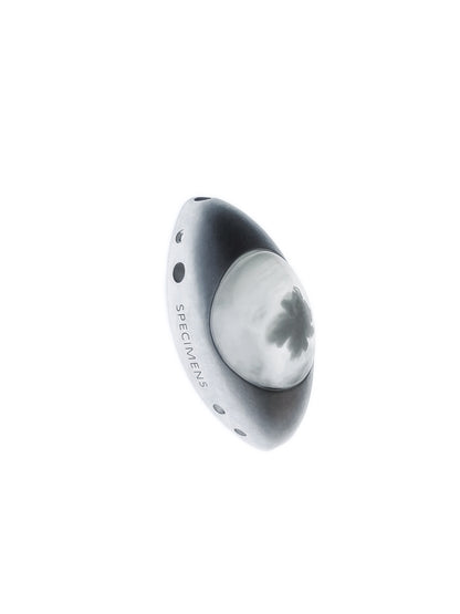 Iris Pendant - Flower Agate white