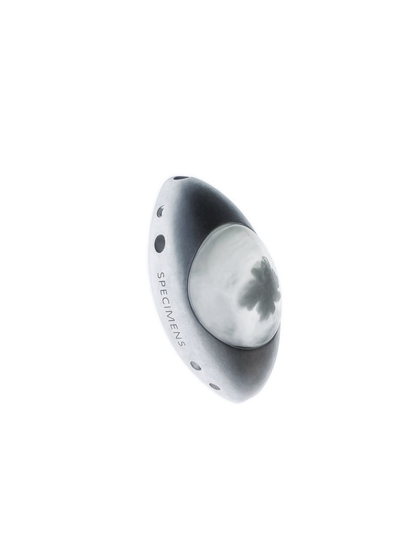 Iris Pendant - Flower Agate white