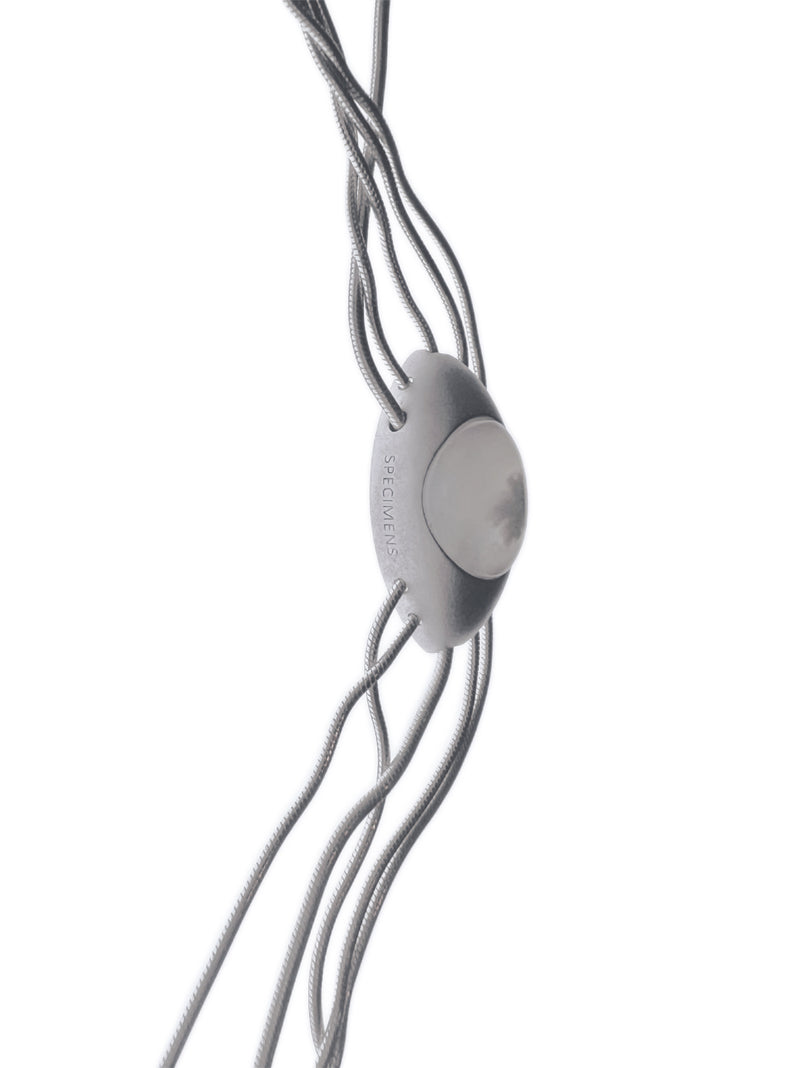 Iris Pendant - Flower Agate white