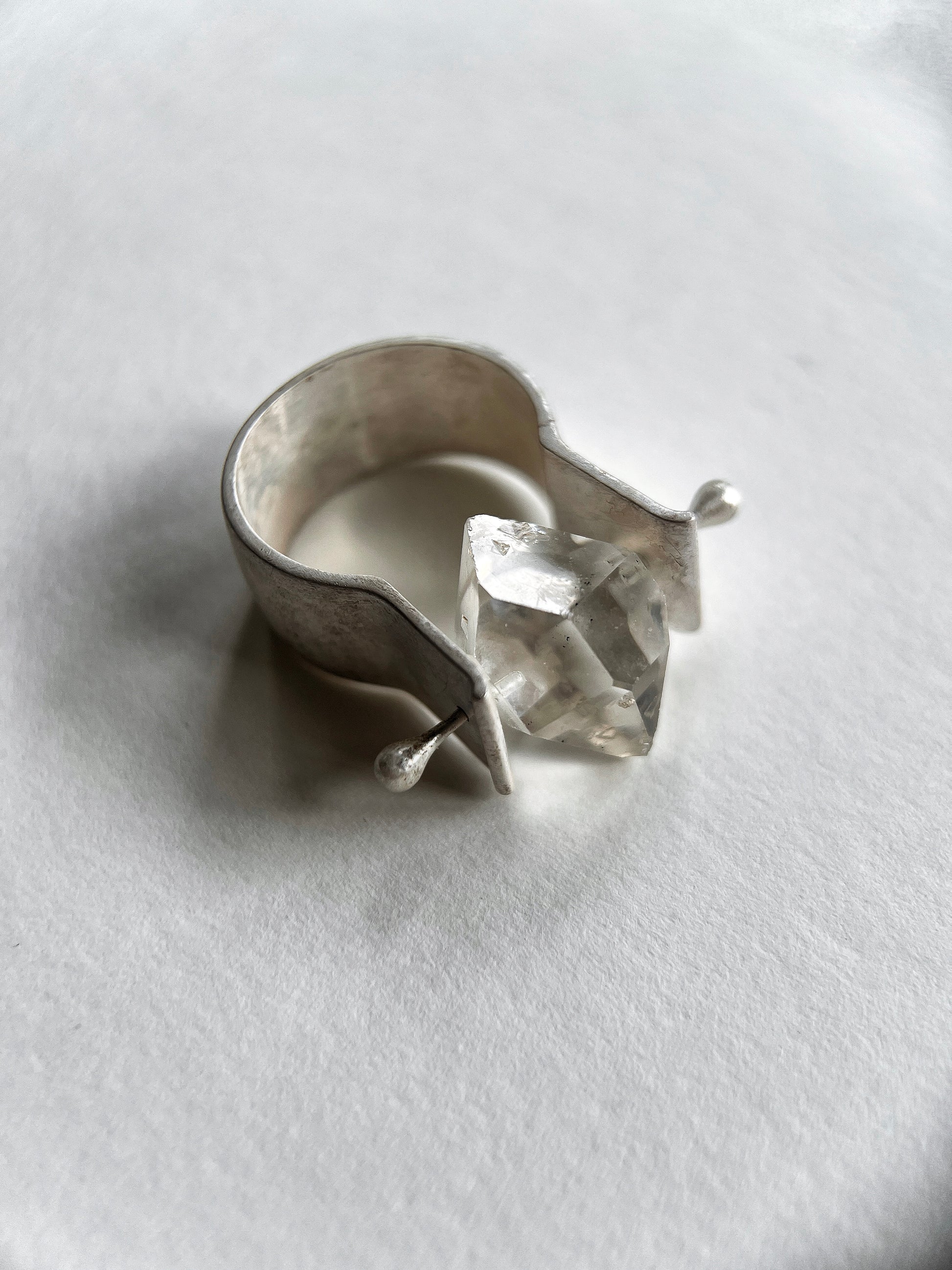 The Orbit Ring QC Herkimer Diamond