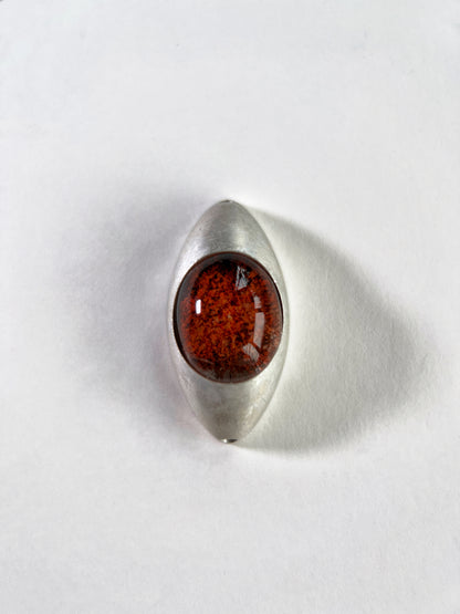 Iris Pendant - Red Phantom Quartz