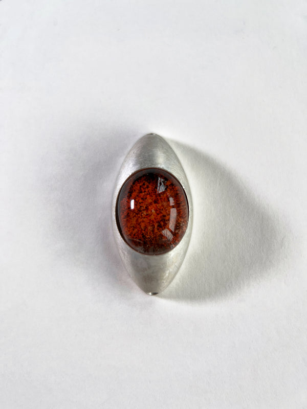 Iris Pendant - Red Phantom Quartz