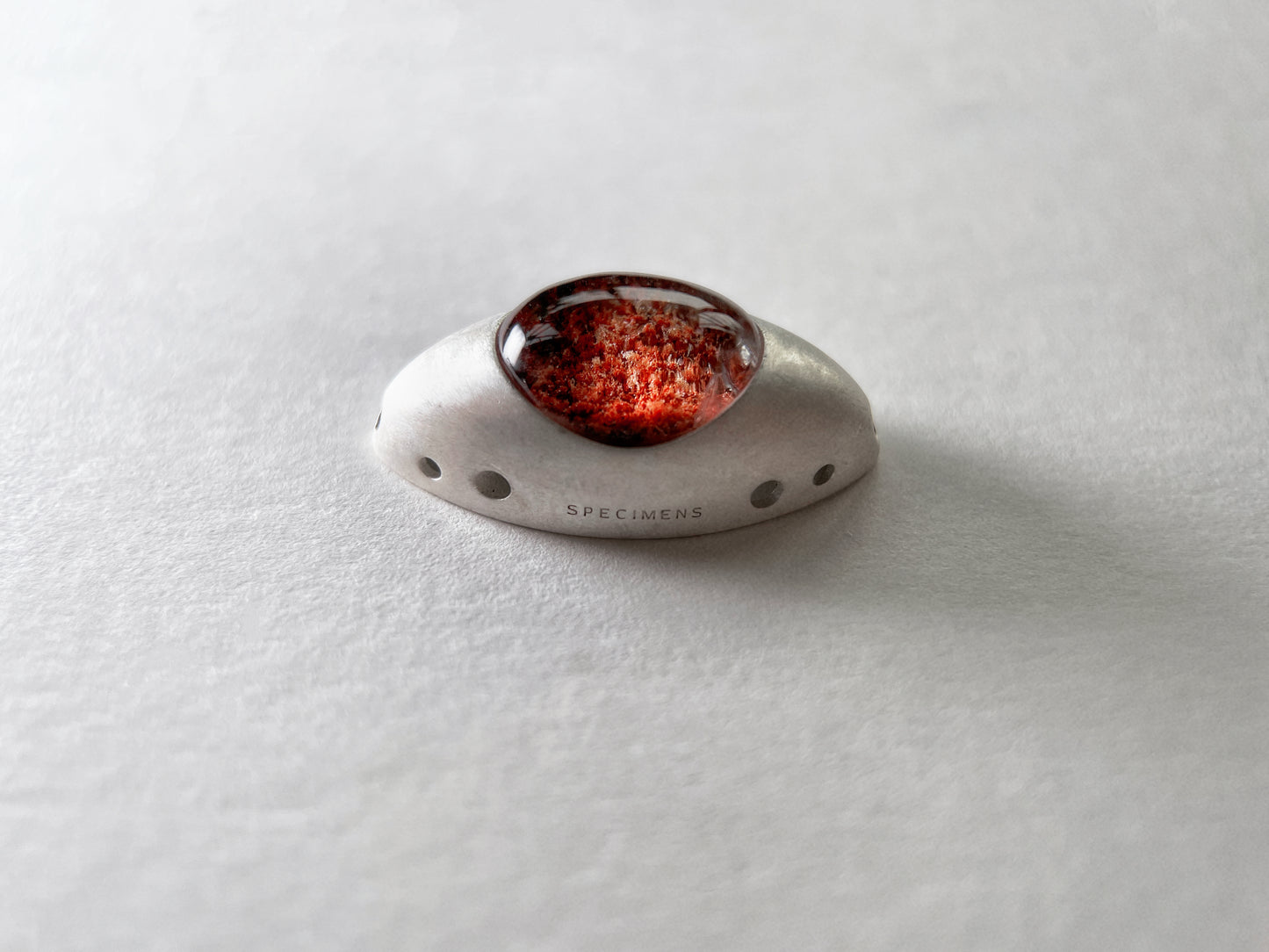 Iris Pendant - Red Phantom Quartz