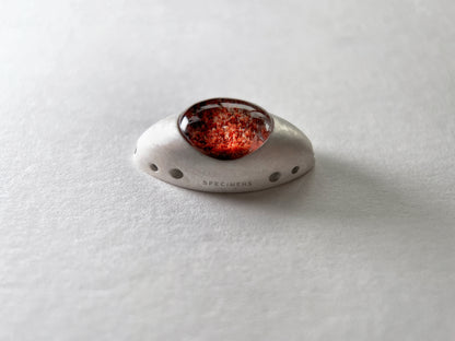 Iris Pendant - Red Phantom Quartz