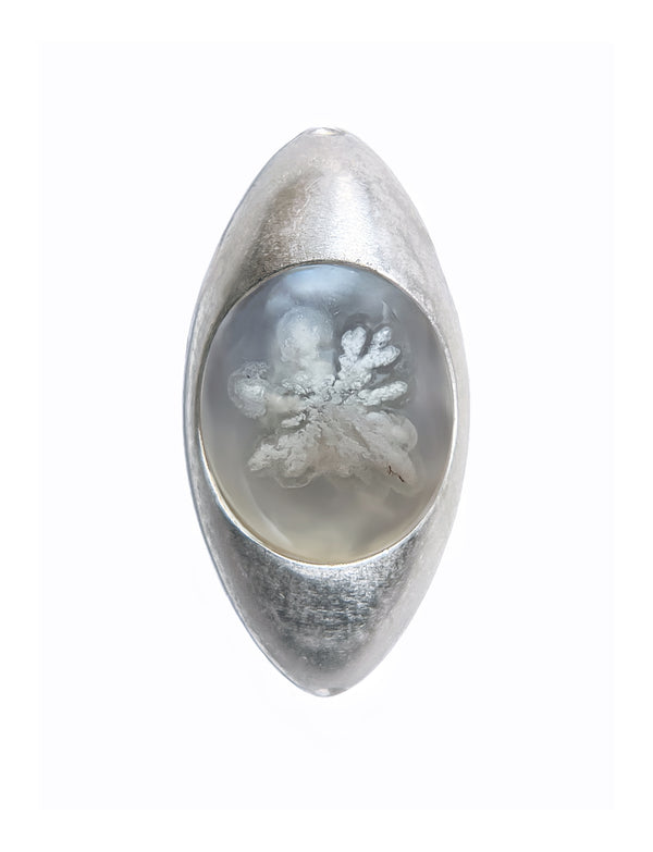 IRIS PENDANT - FLOWER AGATE